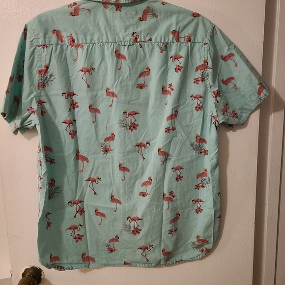 DENIM & FLOWER RICKY SINGH SLIM Flamingo button up - Picture 4 of 7